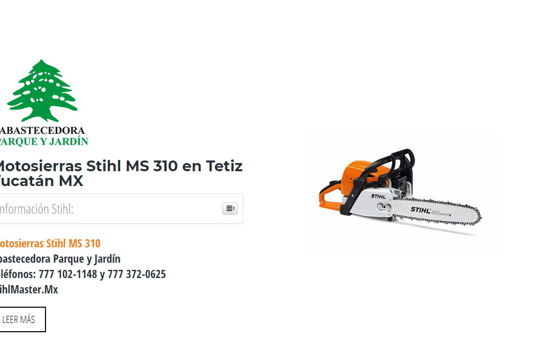 Motosierras Stihl MS 310 en Tetiz Yucatán MX
