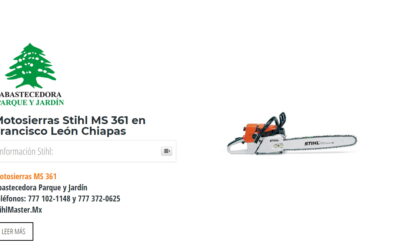 Motosierras Stihl MS 361 en Francisco León Chiapas