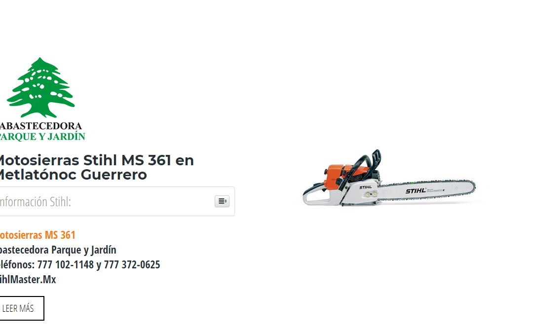 Motosierras Stihl MS 361 en Metlatónoc Guerrero