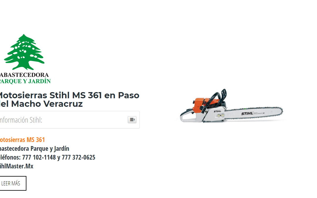Motosierras Stihl MS 361 en Paso del Macho Veracruz