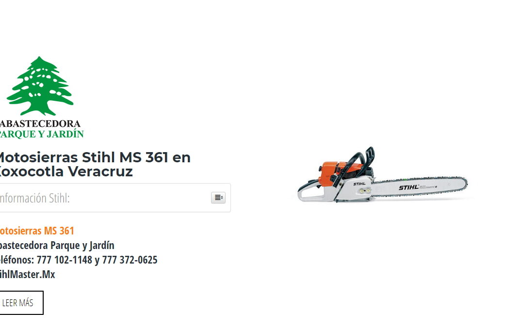 Motosierras Stihl MS 361 en Xoxocotla Veracruz