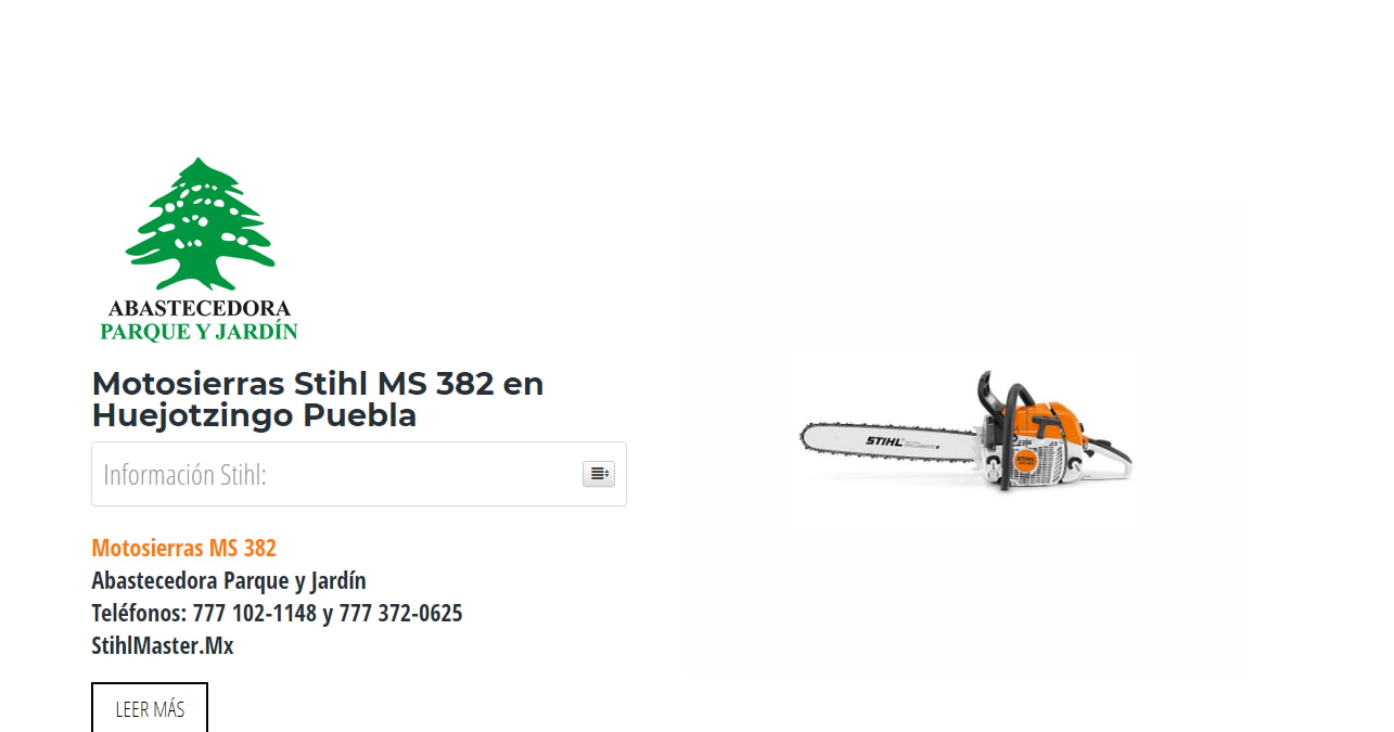 Motosierras Stihl MS 382 en Huejotzingo Puebla en Stihl Master contamos con más de 47 Motosierras listas para distribuirse en Puebla y todo México.