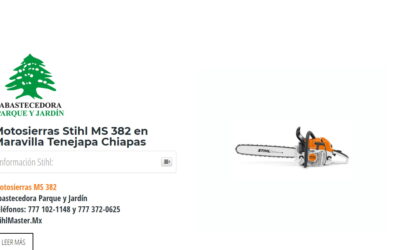 Motosierras Stihl MS 382 en Maravilla Tenejapa Chiapas