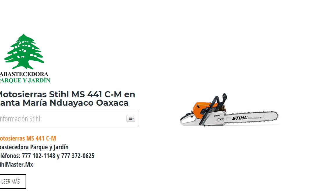 Motosierras Stihl MS 441 C-M en Santa María Nduayaco Oaxaca