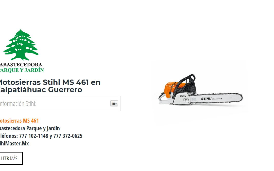 Motosierras Stihl MS 461 en Xalpatláhuac Guerrero