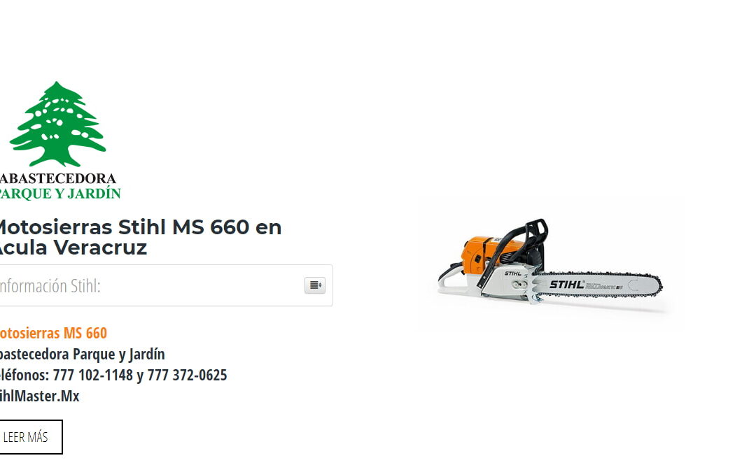 Motosierras Stihl MS 660 en Acula Veracruz