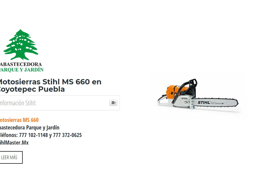 Motosierras Stihl MS 660 en Coyotepec Puebla