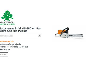 Motosierras Stihl MS 660 en San Pedro Cholula Puebla