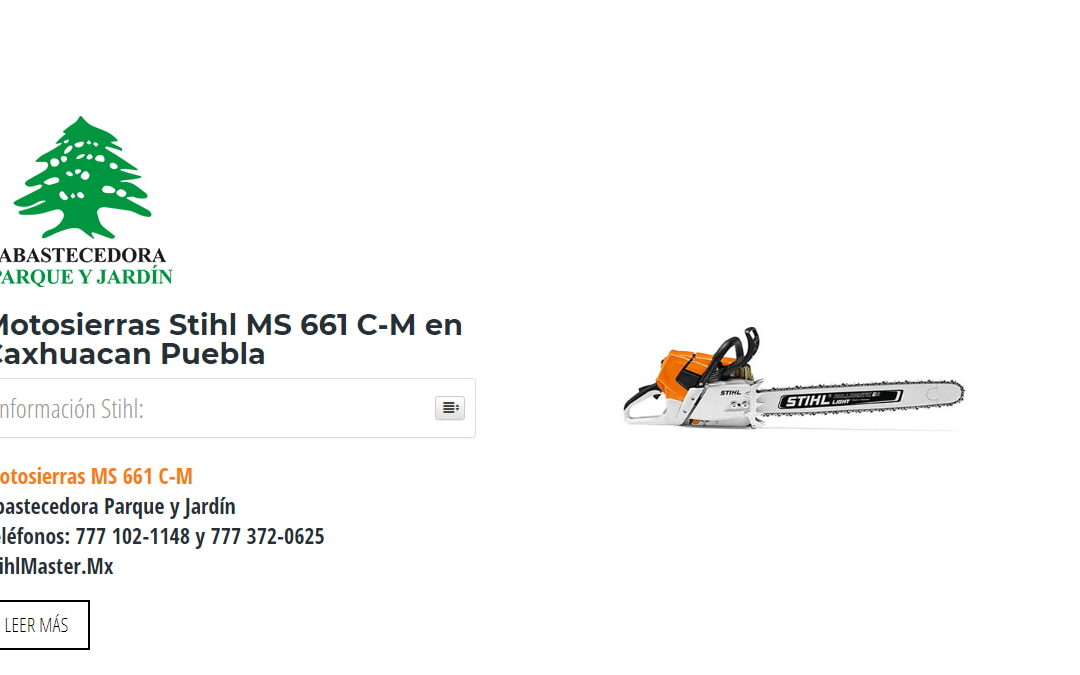 Motosierras Stihl MS 661 C-M en Caxhuacan Puebla