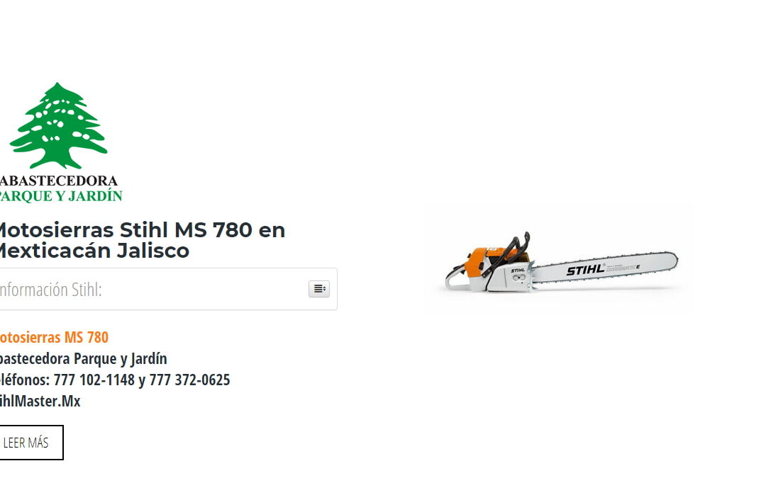 Motosierras Stihl MS 780 en Mexticacán Jalisco