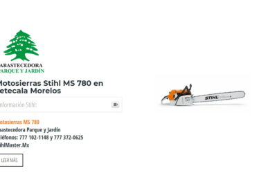 Motosierras Stihl MS 780 en Tetecala Morelos