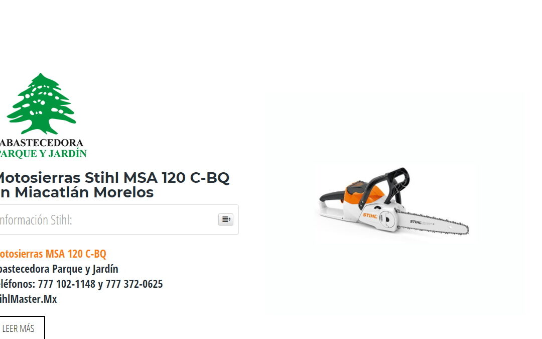 Motosierras Stihl MSA 120 C-BQ en Miacatlán Morelos