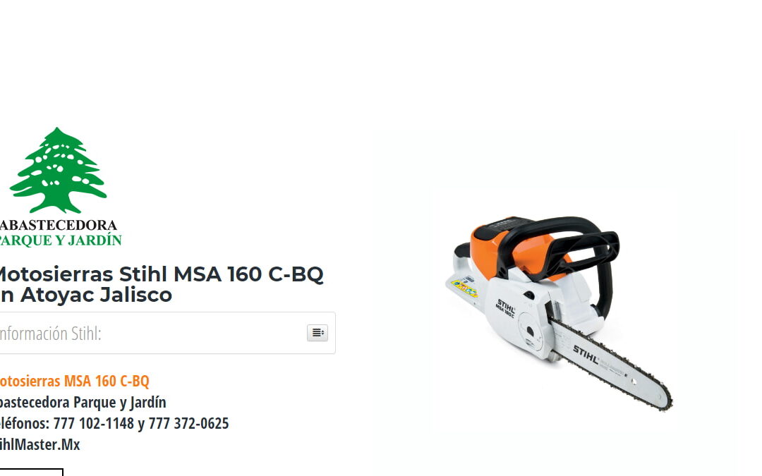 Motosierras Stihl MSA 160 C-BQ en Atoyac Jalisco