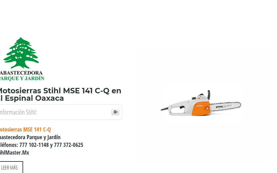 Motosierras Stihl MSE 141 C-Q en El Espinal Oaxaca