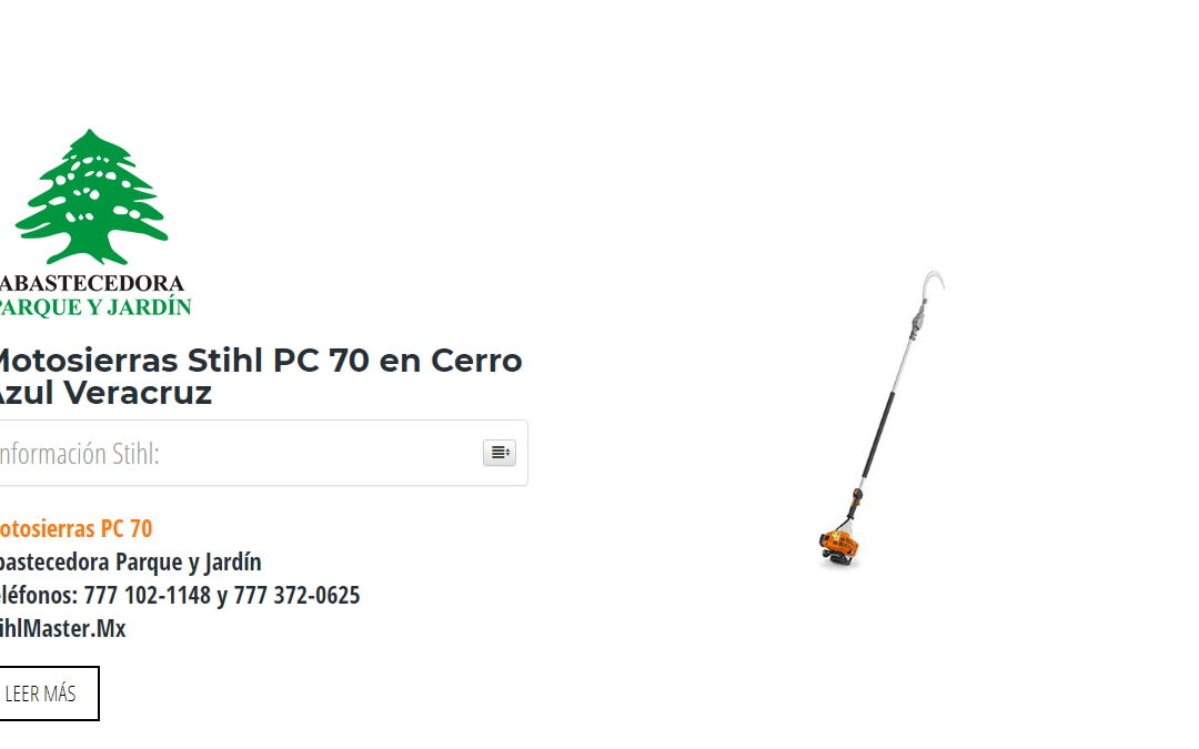 Motosierras Stihl PC 70 en Cerro Azul Veracruz