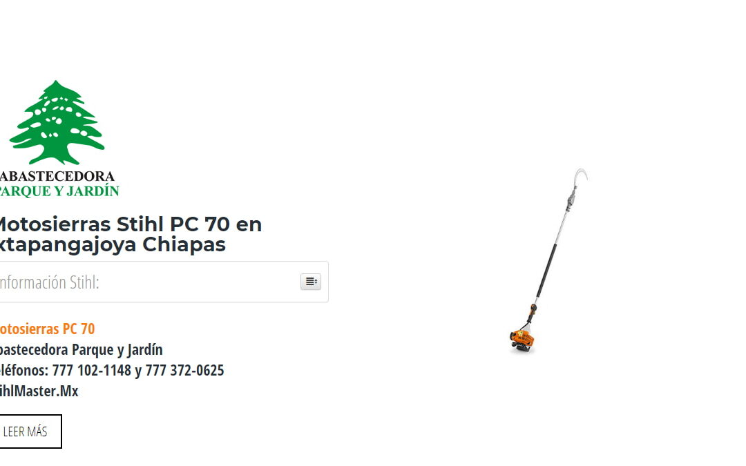 Motosierras Stihl PC 70 en Ixtapangajoya Chiapas