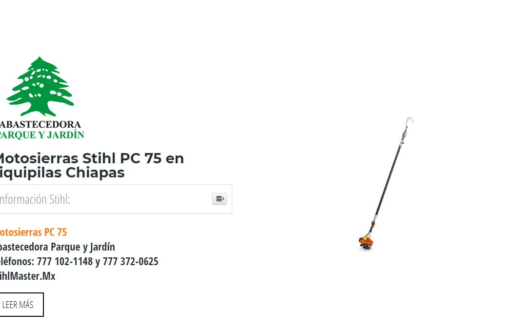 Motosierras Stihl PC 75 en Jiquipilas Chiapas