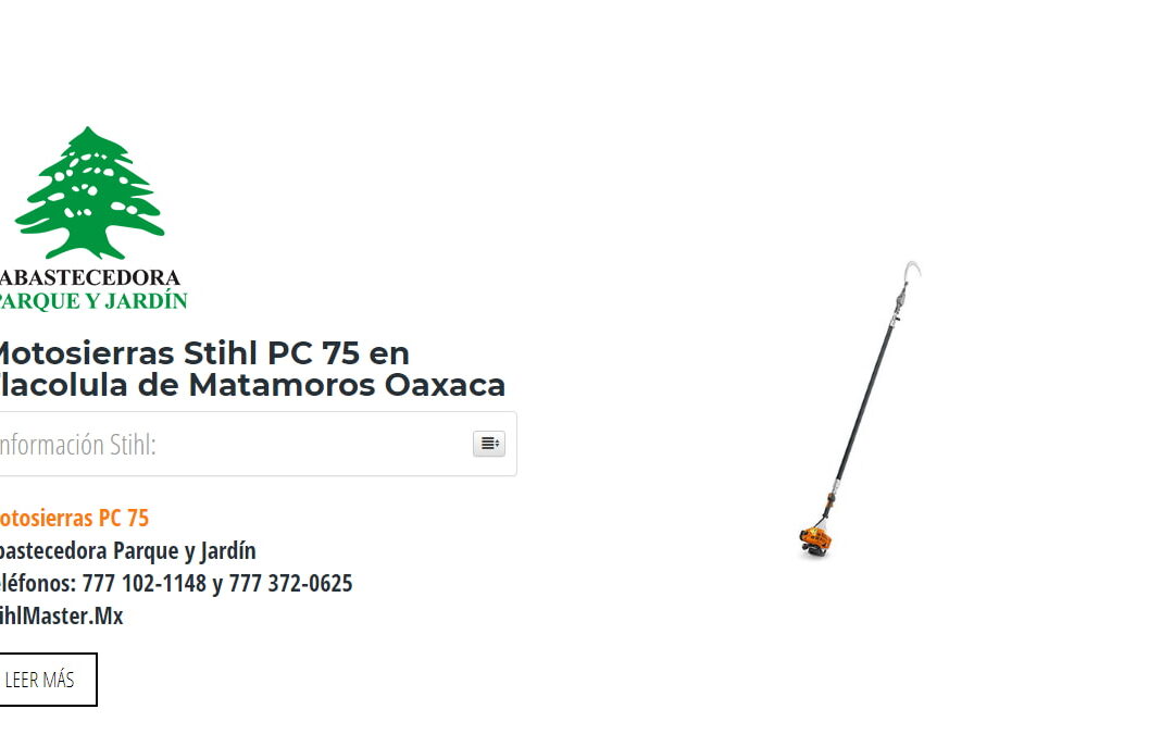 Motosierras Stihl PC 75 en Tlacolula de Matamoros Oaxaca