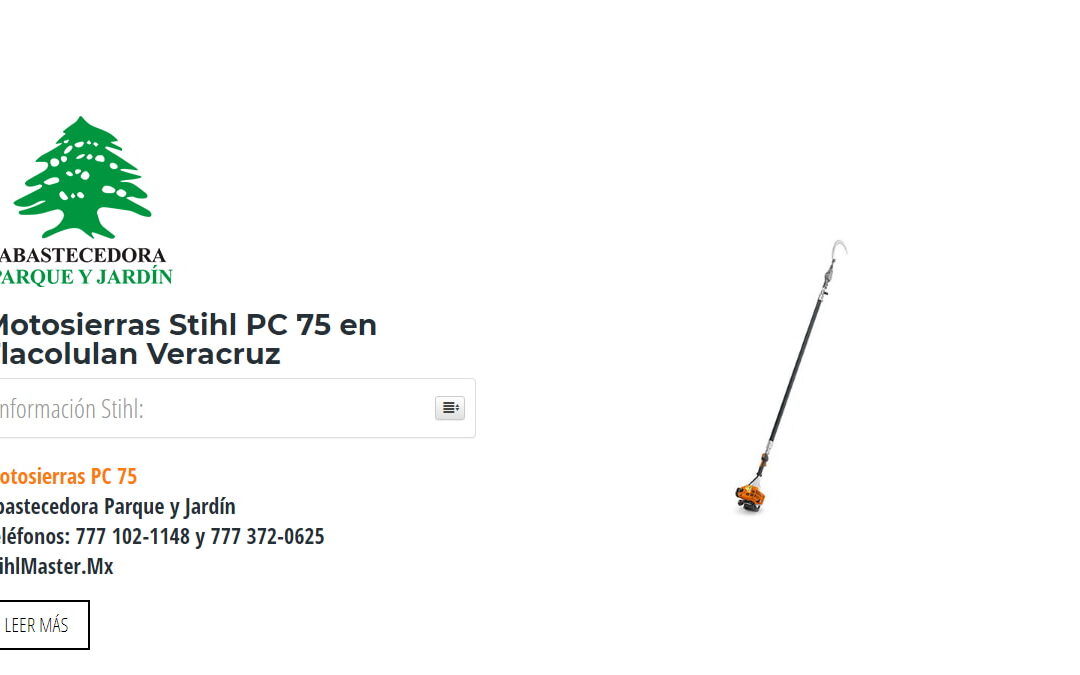 Motosierras Stihl PC 75 en Tlacolulan Veracruz