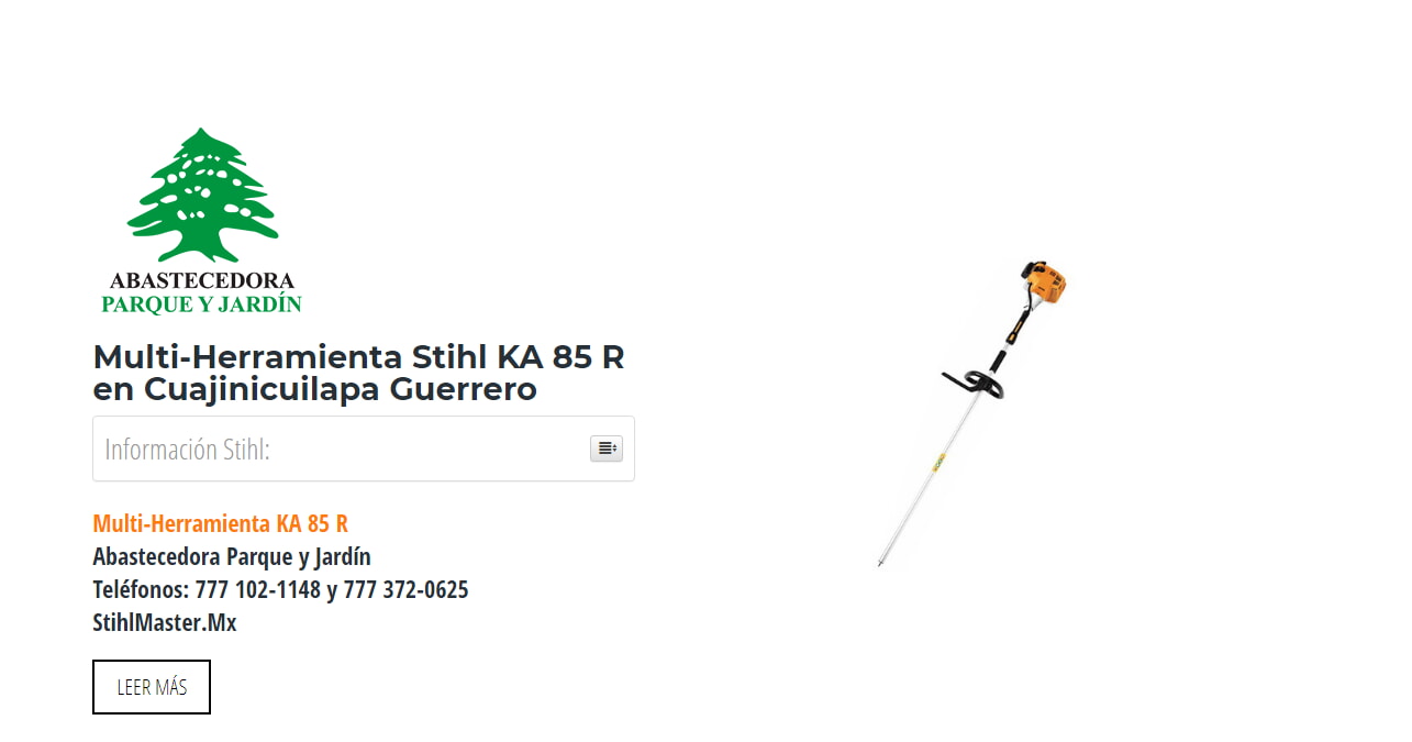 Multi-Herramienta Stihl KA 85 R en Cuajinicuilapa Guerrero en Stihl Master contamos con más de 59 Multi-Herramienta listas para distribuirse en Guerrero y todo México.