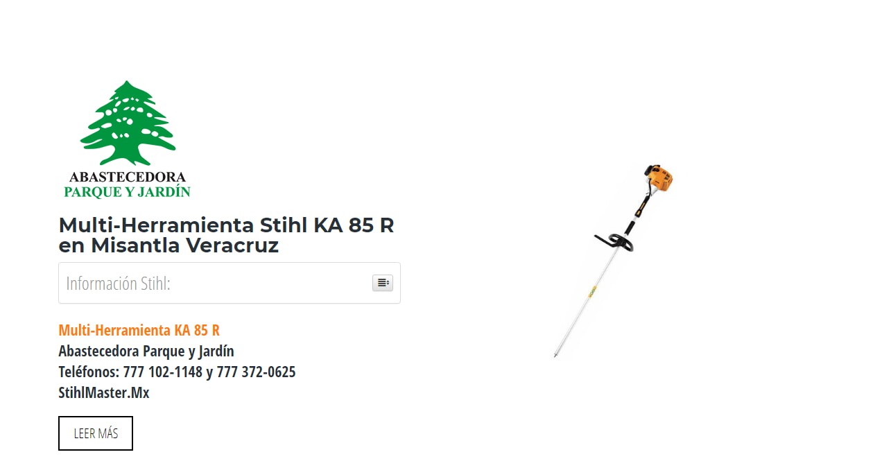 Multi-Herramienta Stihl KA 85 R en Misantla Veracruz en Stihl Master contamos con más de 53 Multi-Herramienta listas para distribuirse en Veracruz y todo México.