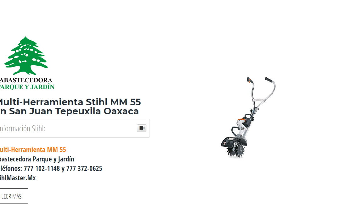 Multi-Herramienta Stihl MM 55 en San Juan Tepeuxila Oaxaca