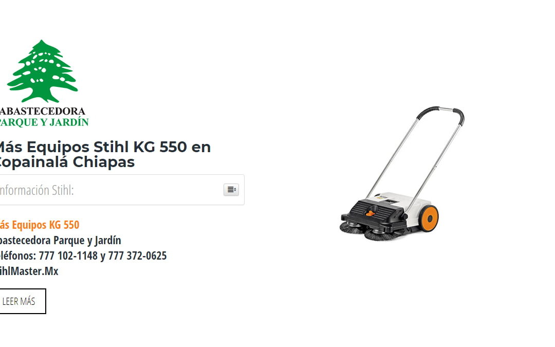 Más Equipos Stihl KG 550 en Copainalá Chiapas