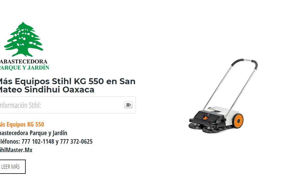 Más Equipos Stihl KG 550 en San Mateo Sindihui Oaxaca
