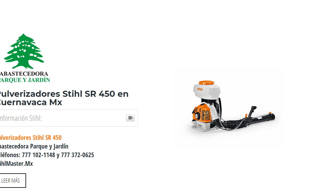 Pulverizadores Stihl SR 450 en Cuernavaca Mx