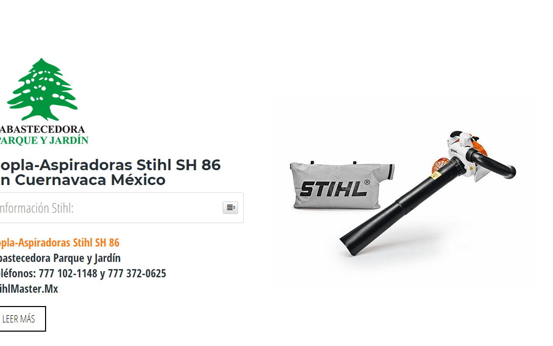 Sopla-Aspiradoras Stihl SH 86 en Cuernavaca México