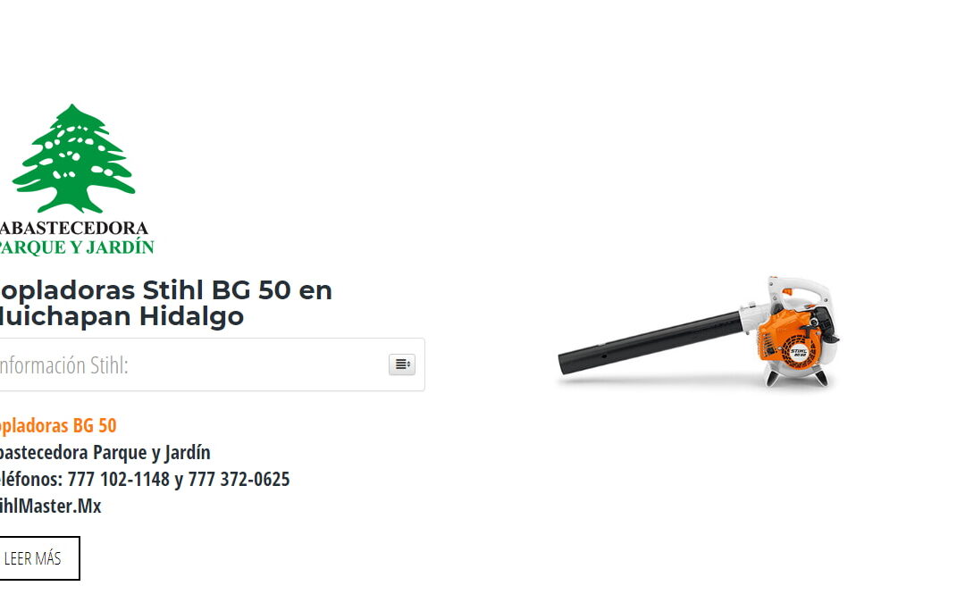 Sopladoras Stihl BG 50 en Huichapan Hidalgo