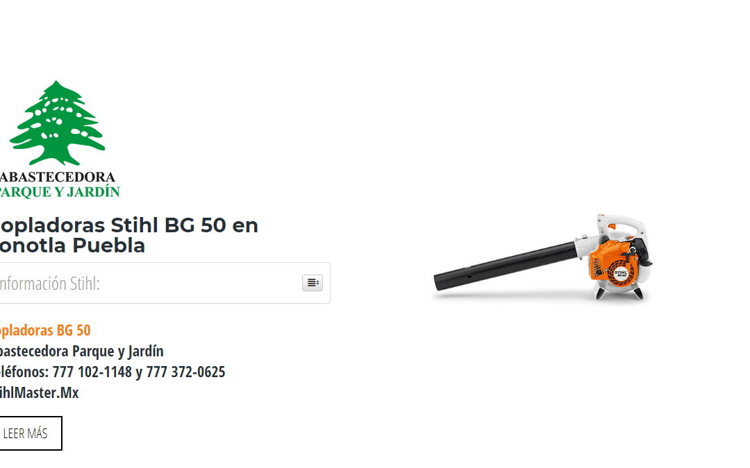 Sopladoras Stihl BG 50 en Jonotla Puebla