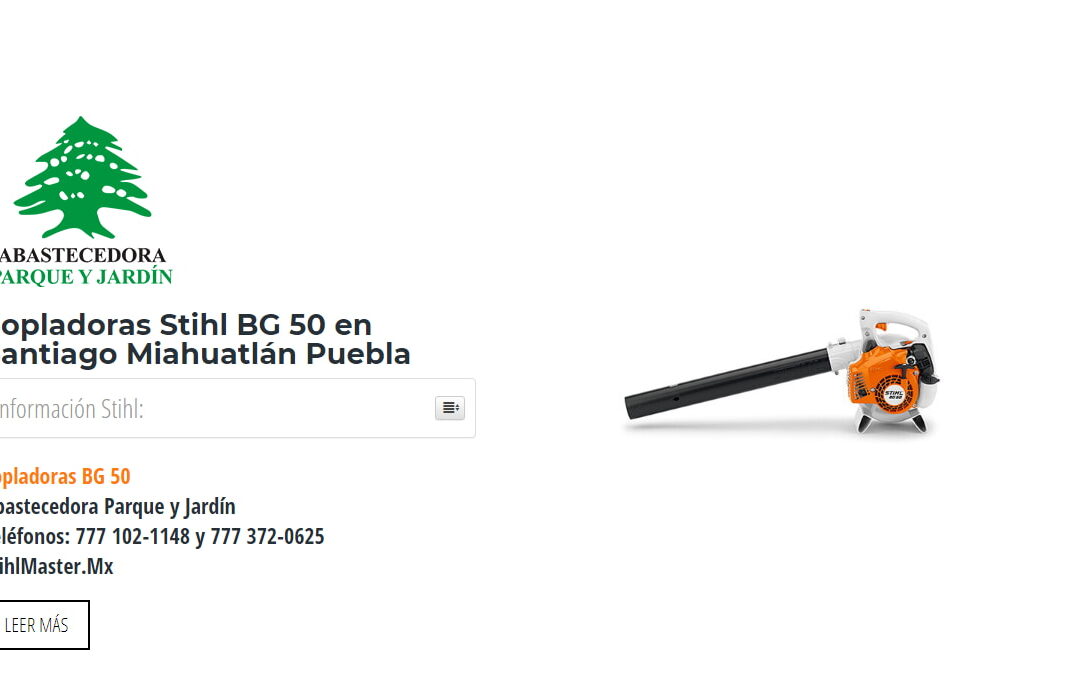 Sopladoras Stihl BG 50 en Santiago Miahuatlán Puebla