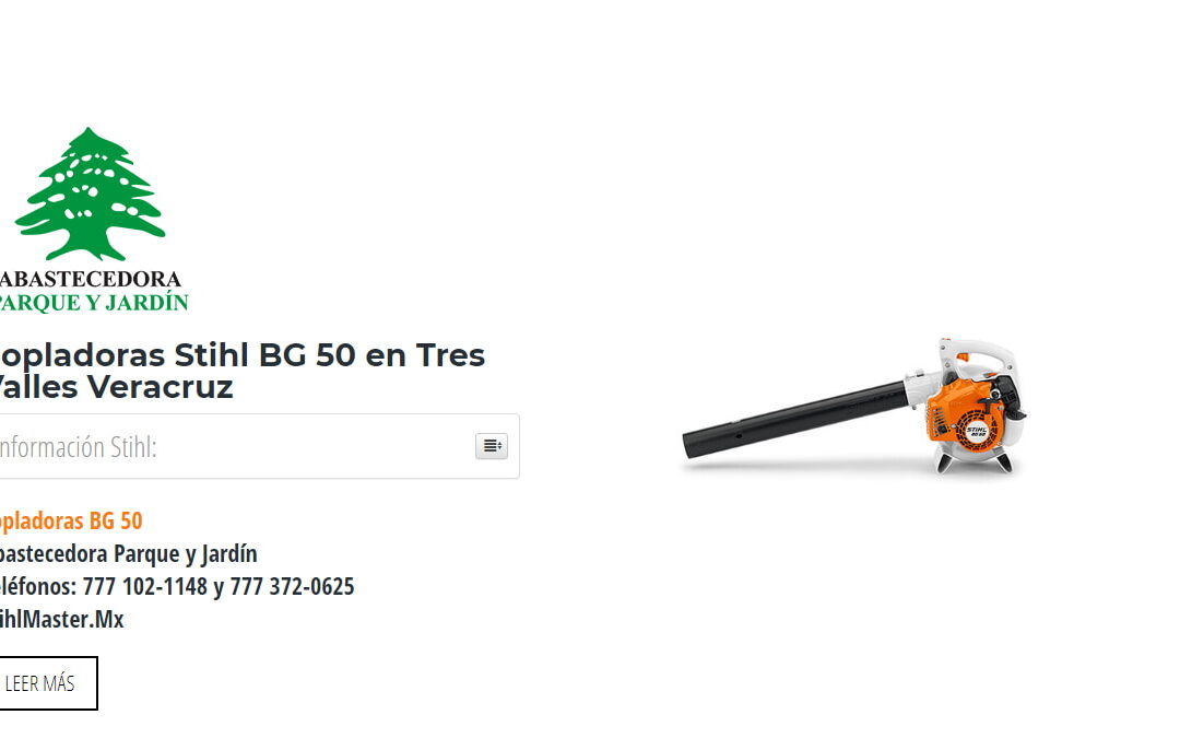 Sopladoras Stihl BG 50 en Tres Valles Veracruz