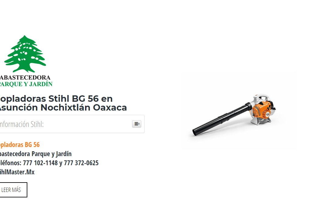 Sopladoras Stihl BG 56 en Asunción Nochixtlán Oaxaca