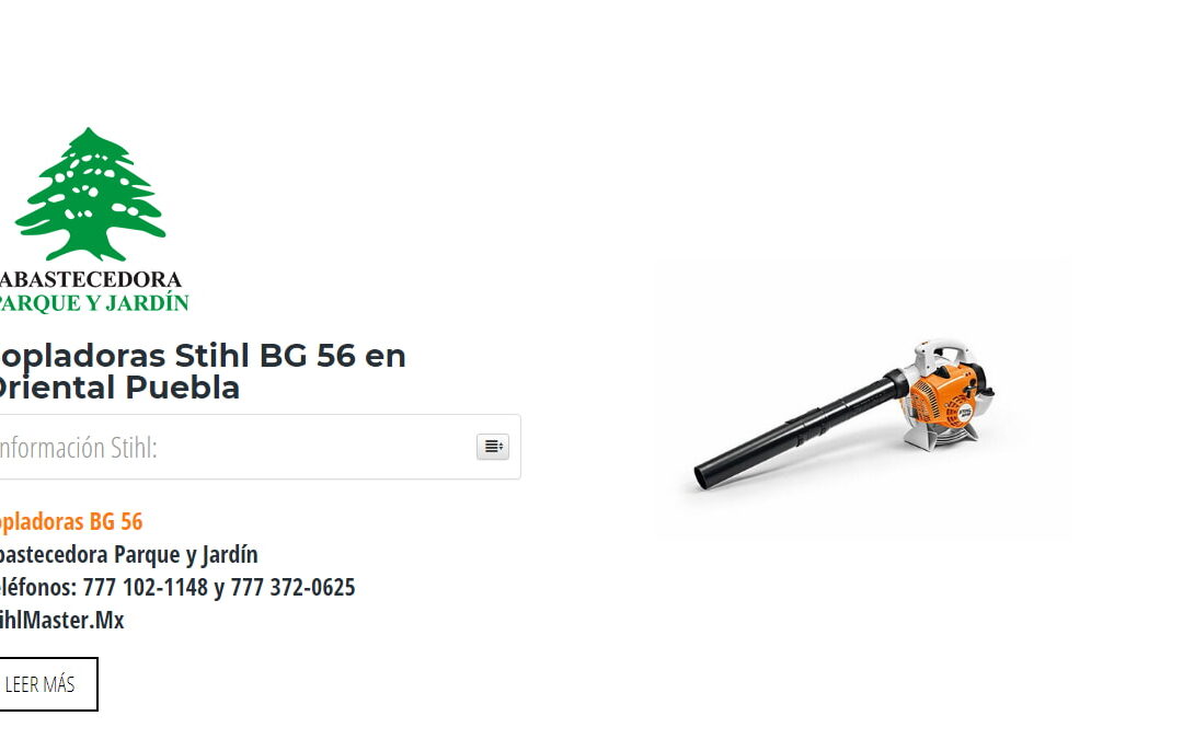 Sopladoras Stihl BG 56 en Oriental Puebla