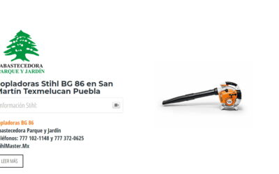 Sopladoras Stihl BG 86 en San Martín Texmelucan Puebla