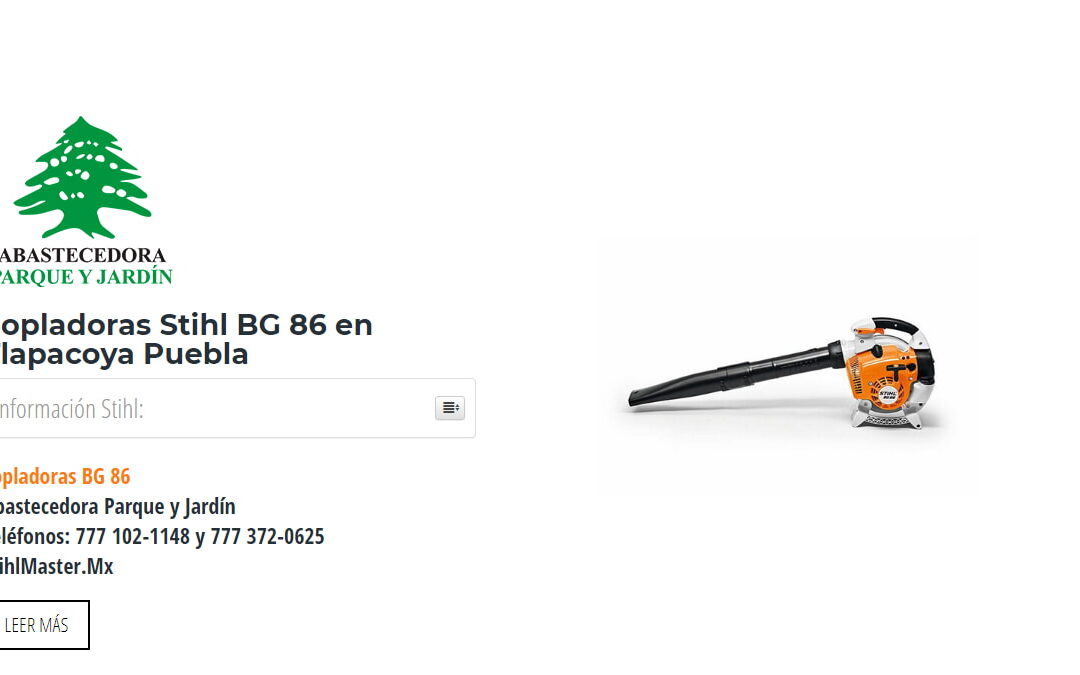 Sopladoras Stihl BG 86 en Tlapacoya Puebla