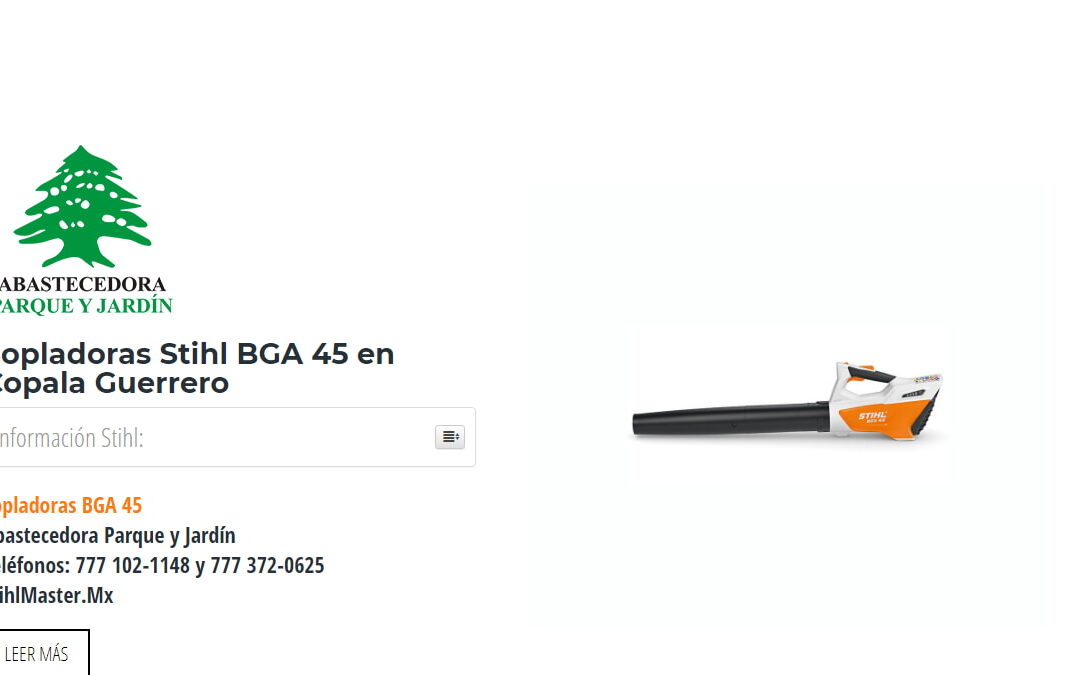 Sopladoras Stihl BGA 45 en Copala Guerrero