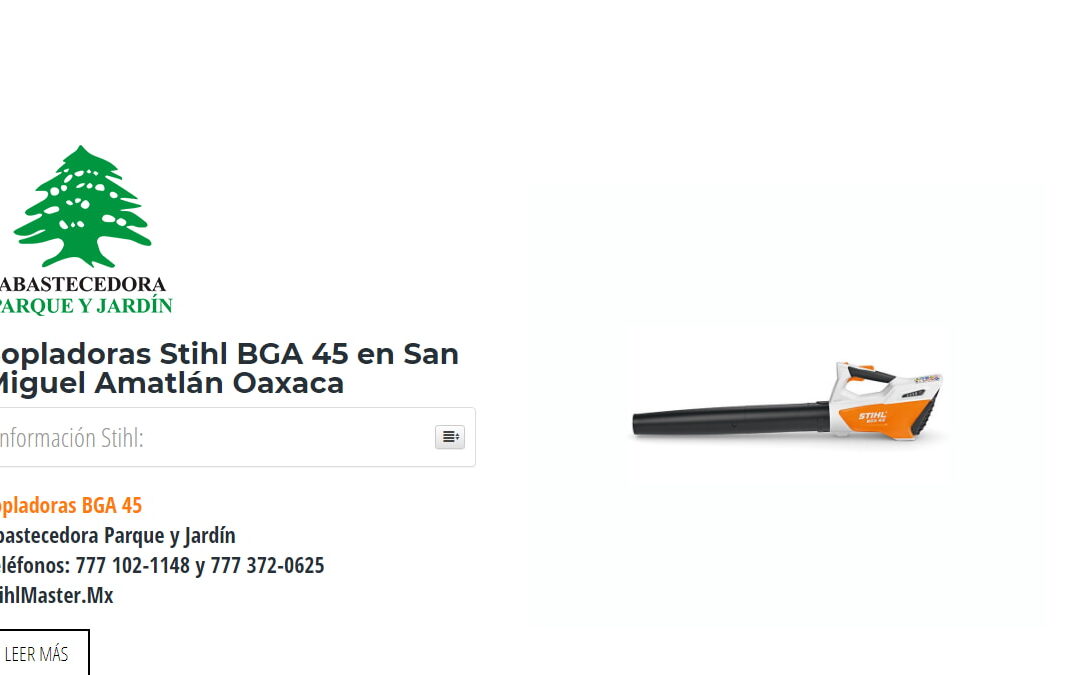 Sopladoras Stihl BGA 45 en San Miguel Amatlán Oaxaca