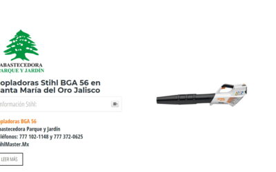 Sopladoras Stihl BGA 56 en Santa María del Oro Jalisco