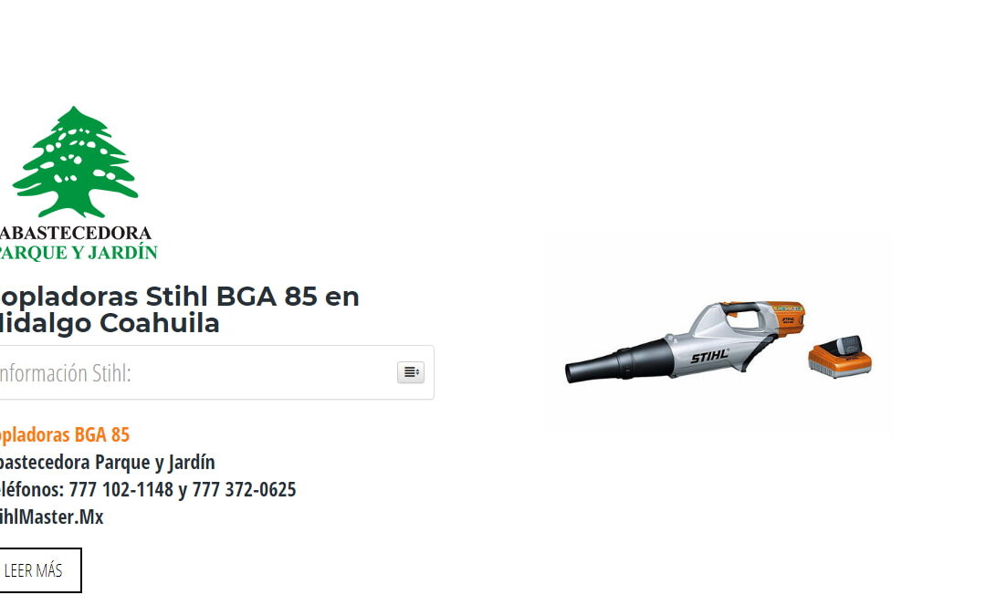 Sopladoras Stihl BGA 85 en Hidalgo Coahuila