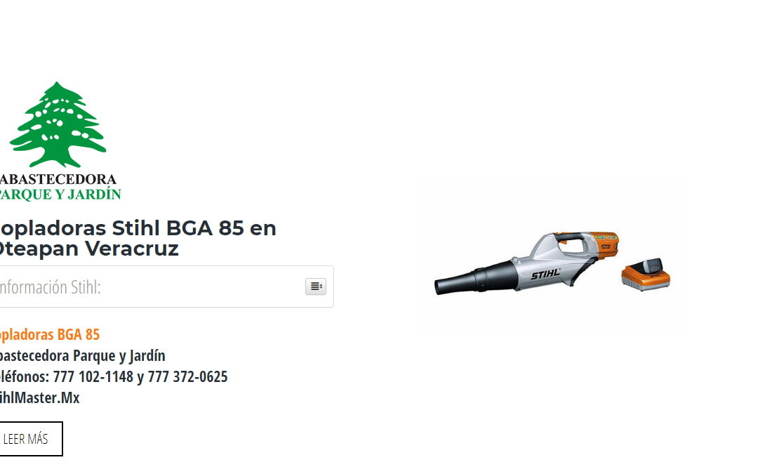 Sopladoras Stihl BGA 85 en Oteapan Veracruz