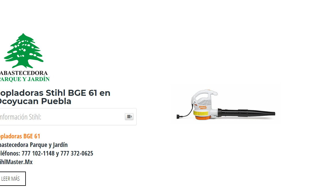 Sopladoras Stihl BGE 61 en Ocoyucan Puebla