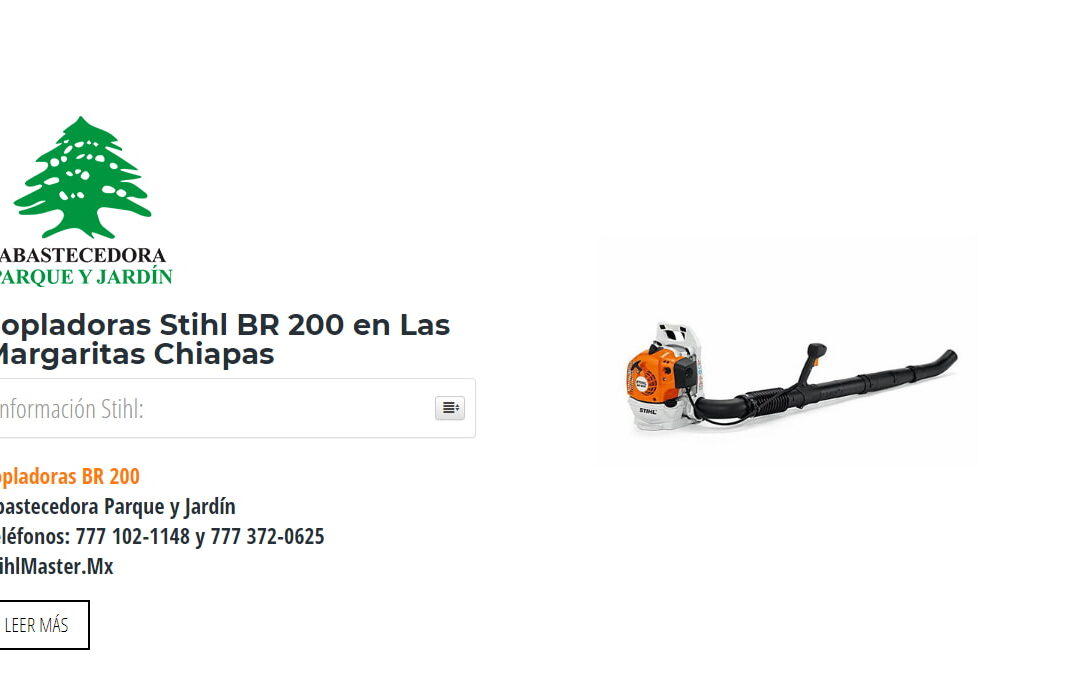 Sopladoras Stihl BR 200 en Las Margaritas Chiapas