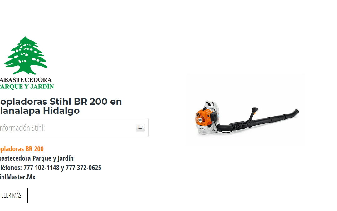 Sopladoras Stihl BR 200 en Tlanalapa Hidalgo