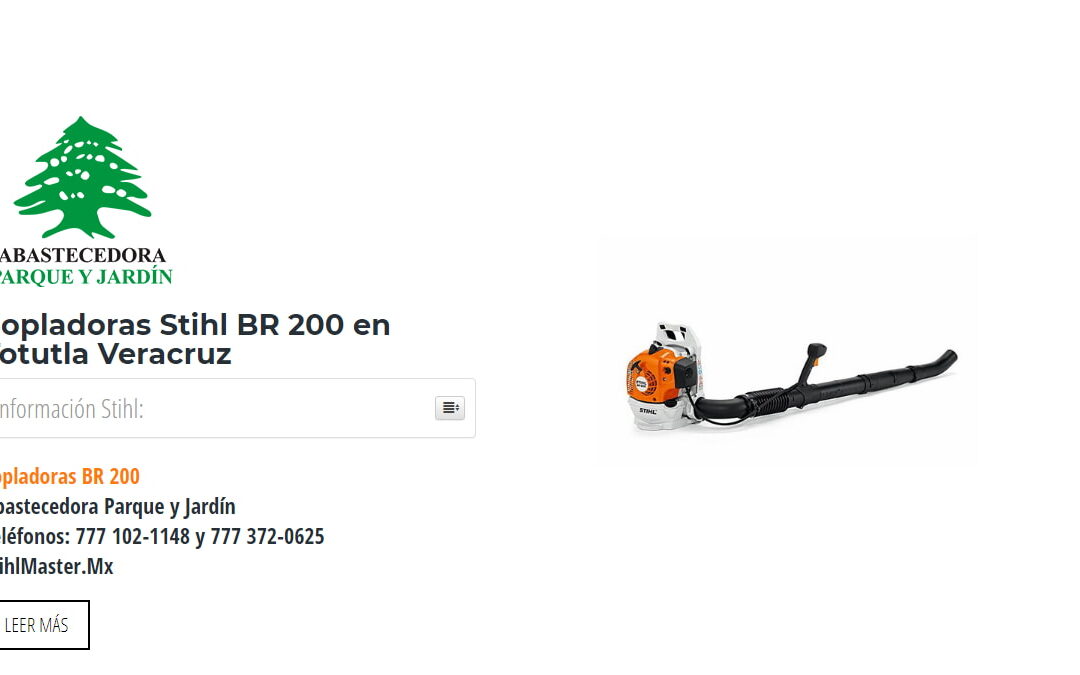 Sopladoras Stihl BR 200 en Totutla Veracruz