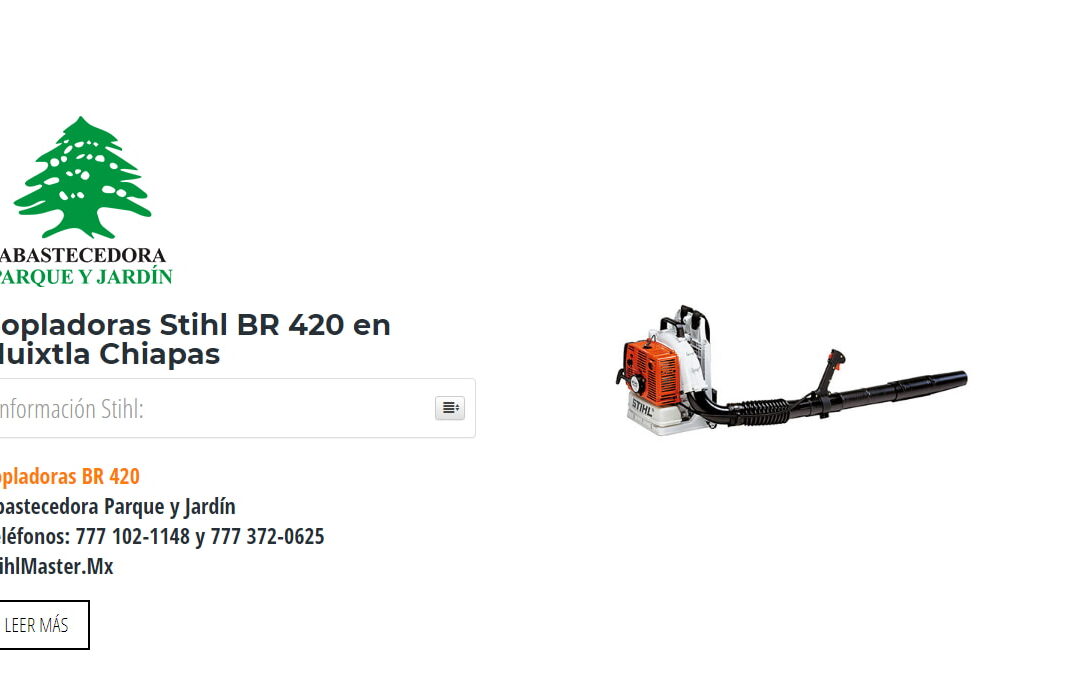 Sopladoras Stihl BR 420 en Huixtla Chiapas