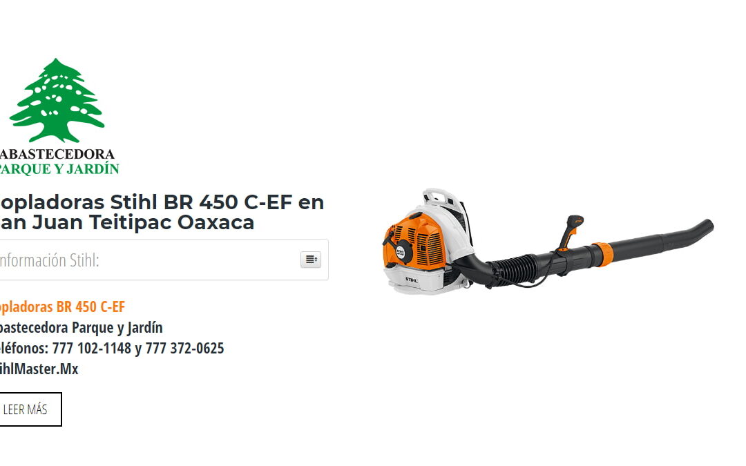 Sopladoras Stihl BR 450 C-EF en San Juan Teitipac Oaxaca
