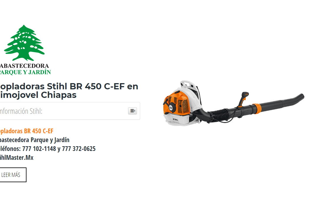 Sopladoras Stihl BR 450 C-EF en Simojovel Chiapas